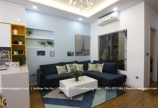 Thiết kế nội thất chung cư Gold Mark City cho chị Phương